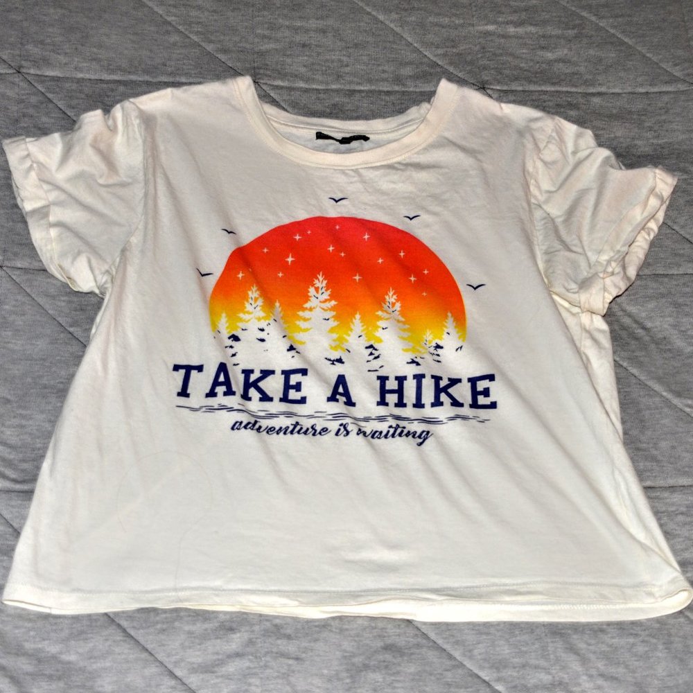 White graphic t-shirt